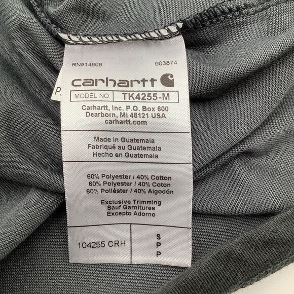 Carhartt Force Relaxed Fit Midweight Long Sleeve 1/4 Zip Pullover Size S NWT - Picture 8 of 9